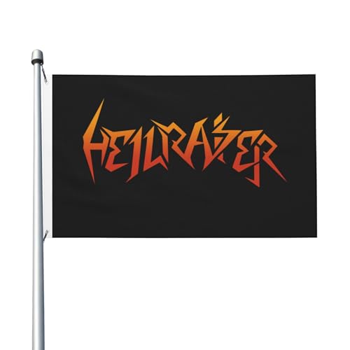 Flagge für drinnen und draußen, doppelseitig, Polyester-Banner mit Metallöse, 90 x 152 cm von KESATUOT