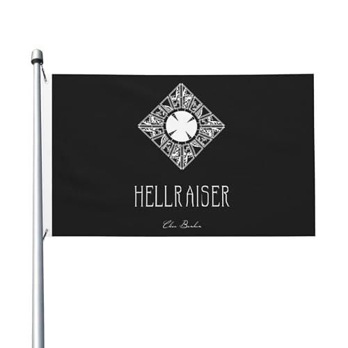 Flagge für drinnen und draußen, doppelseitig, Polyester-Banner mit Metallöse, 90 x 152 cm von KESATUOT