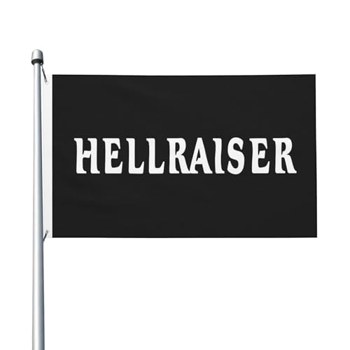 Flagge für drinnen und draußen, doppelseitig, Polyester-Banner mit Metallöse, 90 x 152 cm von KESATUOT