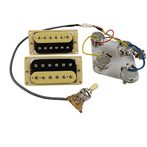 KESHUO Goldversiegelte Humbucker- Pickups Für Gibson Les Paul Guitar Humbucker-Set (Color : Zebra YE Frame) von KESHUO