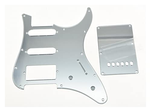 Silberspiegelgitarre. HSS. Pickguard Tremolo Trem-Cover Pickguard Platte Silberspiegelgitarre. HSS. Pickguard Tremolo Trem-Cover Pickguard Platte von KESHUO