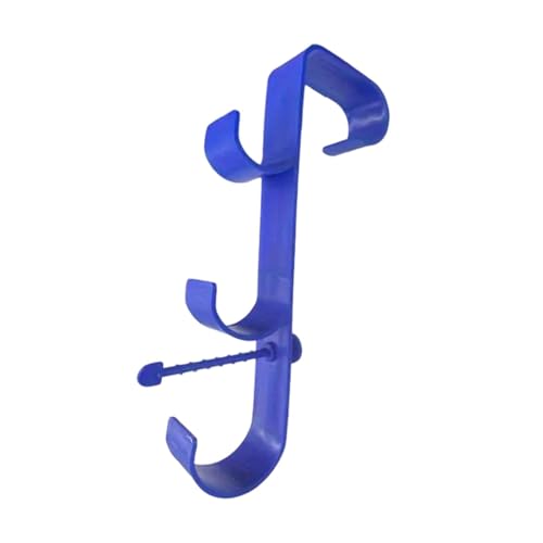 KESOTO 2 Stück Pool Pole Hanger mit Dreifacher Hakenfunktion Zur Aufbewahrung von Poolnetzen Bürsten Schläuchen Und Handtüchern, Blau, 1 Stück KESOTO 2 Stück Pool Pole Hanger mit Dreifacher Hakenfunktion Zur Aufbewahrung von Poolnetzen Bürsten Schläuchen Und Handtüchern, Blau, 1 Stück von KESOTO