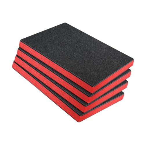 KESOTO 4 Stück Werkzeugkasten Schaumstoffeinlagen Als Formbare Polstermatte Und Robuste Einlage für Koffer Als Schutzpolster für Den Modellbau Und Den Glasv, 50 Cm X 33.5 Cm X von KESOTO