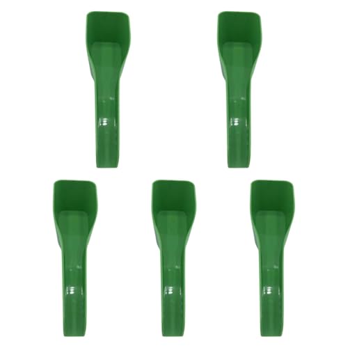 KESOTO 5 Stück Futterlöffel Futterschaufel Vogelfütterungslöffel Trichterlöffel Wasserspender Zubehör Bequemer Handgriff Aus Robustem für Außenbe, 5 Stück von KESOTO