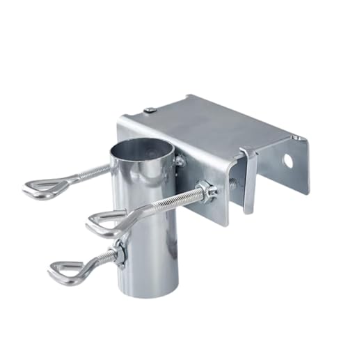 KESOTO Befestigungsklammer für Balkon Sonnenschirm. Griffweite 4,8 cm, Passend für 3,8 cm Lange Stangen von KESOTO
