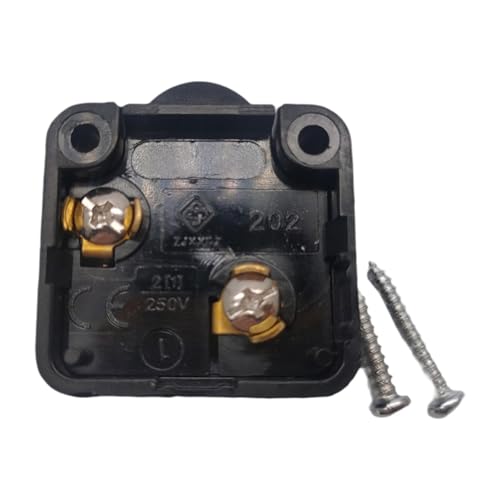 KESOTO Cabinet Door Lamp Switch Aus Hitzebeständigem Pp Und Metall LED Lichtschalter für Schranktür Automatischer Einbauschalter für Türbeleuchtung Einfach Z, Schwarz von KESOTO