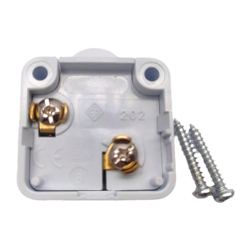 KESOTO Cabinet Door Lamp Switch Aus Hitzebeständigem Pp Und Metall LED Lichtschalter für Schranktür Automatischer Einbauschalter für Türbeleuchtung Einfach Z, Weiß von KESOTO