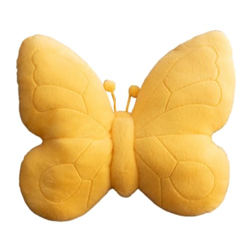 KESOTO Dekokissen Couchkissen Schmusekissen Kreativkissen in Schmetterlingsform Als Blickfang Aus Flauschigem Plüschstoff für Die Heimdekoration Und Als Gesc, Gelb KESOTO Dekokissen Couchkissen Schmusekissen Kreativkissen in Schmetterlingsform Als Blickfang Aus Flauschigem Plüschstoff für Die Heimdekoration Und Als Gesc, Gelb von KESOTO