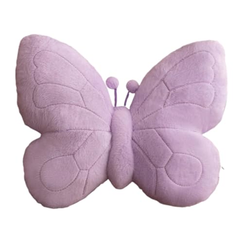 KESOTO Dekokissen Couchkissen Schmusekissen Kreativkissen in Schmetterlingsform Als Blickfang Aus Flauschigem Plüschstoff für Die Heimdekoration Und Als Gesc, Lila KESOTO Dekokissen Couchkissen Schmusekissen Kreativkissen in Schmetterlingsform Als Blickfang Aus Flauschigem Plüschstoff für Die Heimdekoration Und Als Gesc, Lila von KESOTO