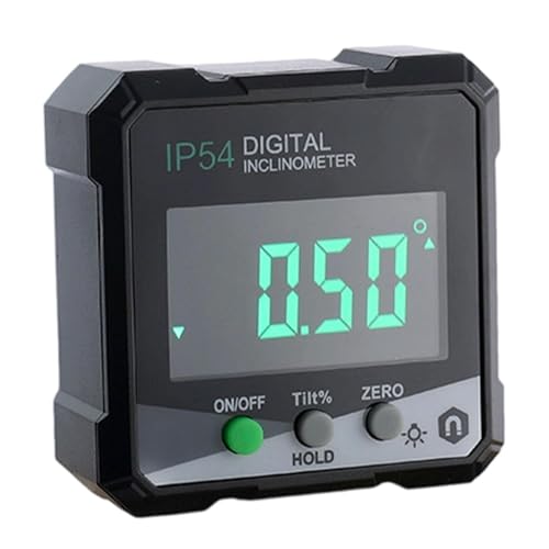KESOTO Digitaler Neigungsmesser Elektronisches Messwerkzeug Winkelmesser Und Winkelwürfel mit Beleuchtetem Display für Klare Sicht für Tischsägen Und, Style A KESOTO Digitaler Neigungsmesser Elektronisches Messwerkzeug Winkelmesser Und Winkelwürfel mit Beleuchtetem Display für Klare Sicht für Tischsägen Und, Style A von KESOTO