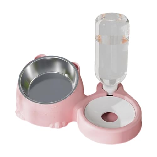 KESOTO Doppelte Katzennäpfe, erhöhter Katzennapf, Futternapf für Haustiere, Futternapf für Katzen, Wassernapf für Welpen, Kaninchen, Rosa KESOTO Doppelte Katzennäpfe, erhöhter Katzennapf, Futternapf für Haustiere, Futternapf für Katzen, Wassernapf für Welpen, Kaninchen, Rosa von KESOTO