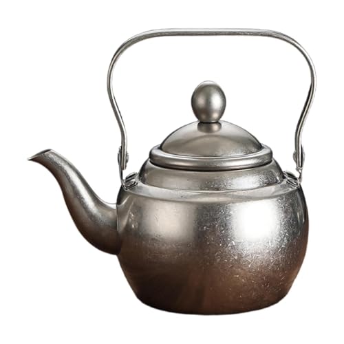 KESOTO Edelstahl Teekanne mit Siebeinsatz Langlebig Und Hitzebeständig Einfache Handhabung Beim Wasserkochen für Zubereitung von Tee Und Kochendes Wasser, Cayennepfeffer Ca. von KESOTO
