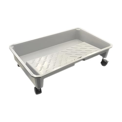 KESOTO Farbwanne Farbwanne mit Rädern Waschbarer Behälter Farbroller Pinselhalter KESOTO Farbwanne Farbwanne mit Rädern Waschbarer Behälter Farbroller Pinselhalter von KESOTO