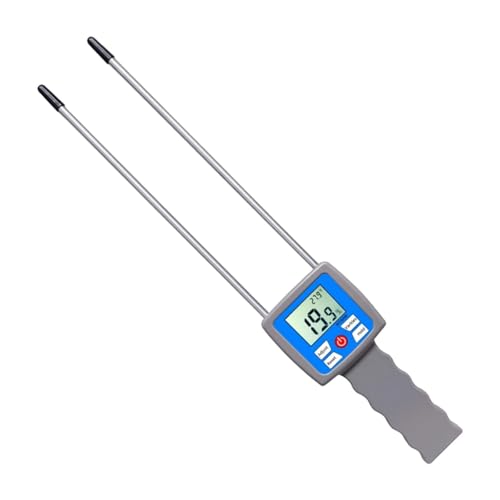 KESOTO Feuchtigkeitsmessgerät Handheld Schnelle Messungen mit Sonde für Papier Futtergras von KESOTO
