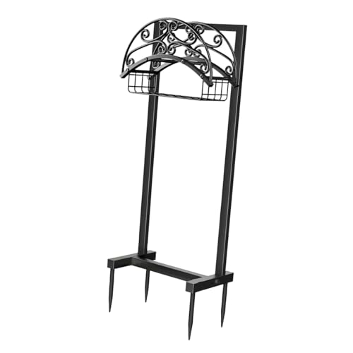 KESOTO Gartenschlauchhalter, Freistehend, Stabil, Abnehmbarer Ständer für Rasen, Außenbereich, Hof KESOTO Gartenschlauchhalter, Freistehend, Stabil, Abnehmbarer Ständer für Rasen, Außenbereich, Hof von KESOTO