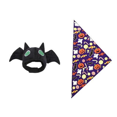 KESOTO Halloween Gans Outfit Fledermaus Hut Schal Kostüm für Hinterhof Party Hof von KESOTO