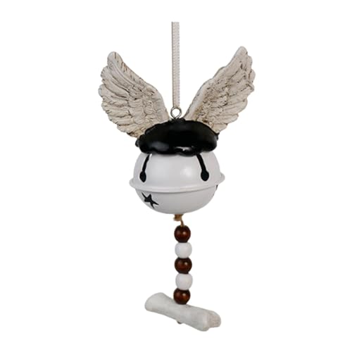 KESOTO Halloween Windspiel Gruseliges Glockenspiel Fensterdekoration Hängeornament Und Türglocke mit Unheimlichem Horror Thema für Den Garten Die, Flügel von KESOTO
