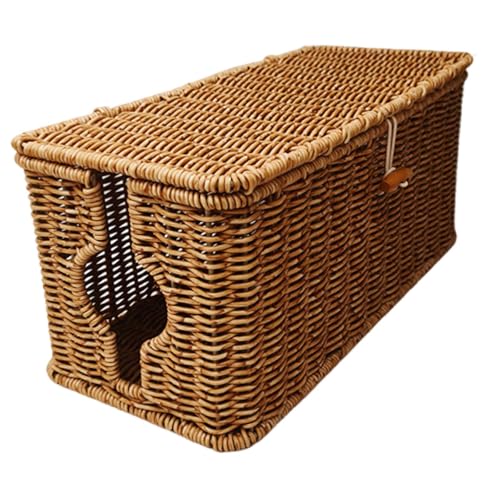 KESOTO Kabelmanagement Box Als Kabelbehälter Kabelverstecker Und Kabelbox Ordnungsbox mit Deckel Schützt vor Staub Und Kindern für Den Schreibtisch Den, 35 Cm X 15.5 Cm X von KESOTO