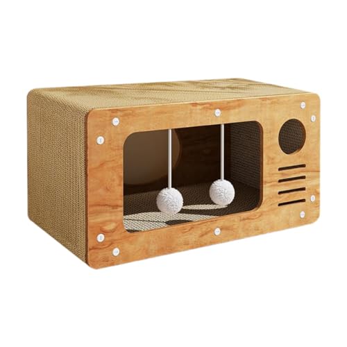 KESOTO Katzenkratzbaum mit Rückzugsbereich Und Spielzone für Katzen Im Innenraum, S von KESOTO