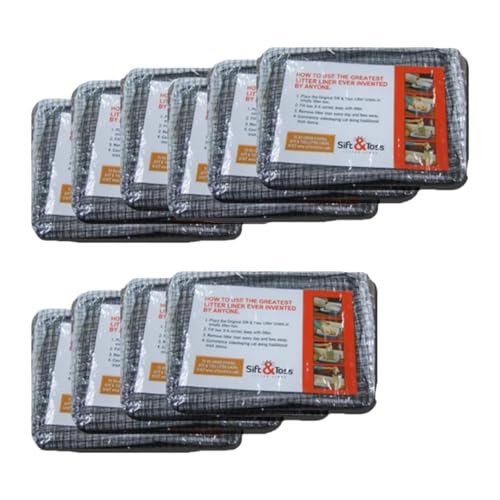 KESOTO Katzentoilettenliner Aus Robustem PP Material mit Hoher Reißfestigkeit Und Auslaufsicherheit Ideal für Selbstreinigende Katzentoiletten für Einfache, 37x26x13cm von KESOTO