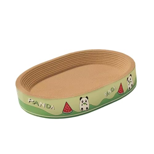 KESOTO Kratzbrett Katzenkratzbrett Kratzbett Kratzlounge Katzennest Als Bequeme Liegemulde Zum Ausruhen für Katzen Aller Altersstufen Und Als Gemütlicher Sc, Oval XL von KESOTO