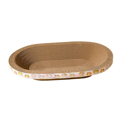 KESOTO Ovaler Karton, Katzenkratzbett, Katzenkratzunterlage, Schlafbedarf für Haustiere, Ruhe Und, Kratzbrett, Mittel KESOTO Ovaler Karton, Katzenkratzbett, Katzenkratzunterlage, Schlafbedarf für Haustiere, Ruhe Und, Kratzbrett, Mittel von KESOTO