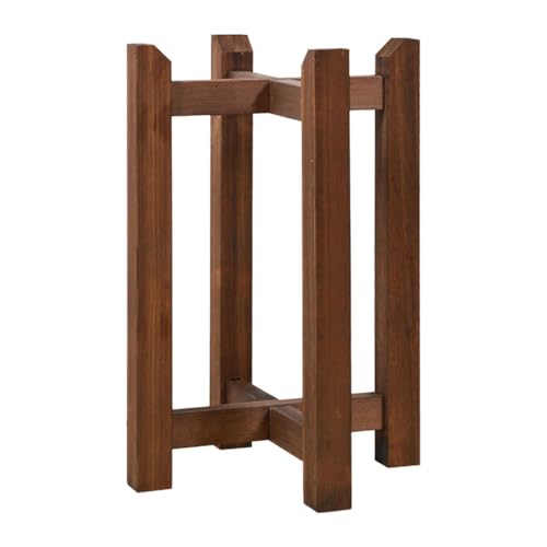 KESOTO Pflanzenständer für Innen Und Außenbereich, Geeignet für Fischglas, Braune Doppelschicht von KESOTO