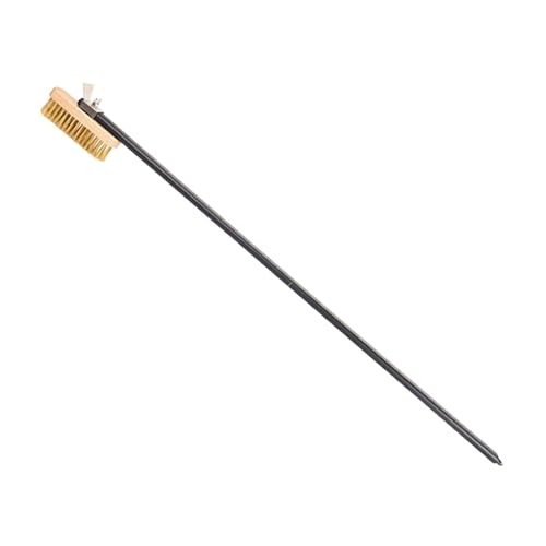 KESOTO Professionelle Pizzaofen Bürste mit Hitzebeständigem Griff Und Rotierendem Bürstenkopf für Grill Ofen Und Backstein für Küche Und Outdoor Kochen, Aluminiumgriff KESOTO Professionelle Pizzaofen Bürste mit Hitzebeständigem Griff Und Rotierendem Bürstenkopf für Grill Ofen Und Backstein für Küche Und Outdoor Kochen, Aluminiumgriff von KESOTO