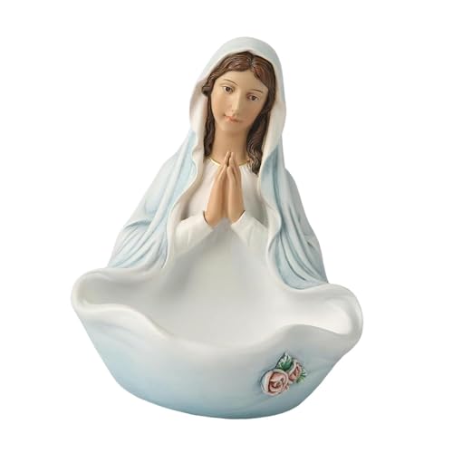 KESOTO Schlüsselschale mit Marienfigur, Aufbewahrung für Schlüssel Und Schmuck, Geschenkidee für Zuhause, Stil A von KESOTO