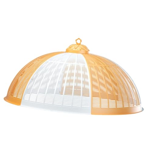 KESOTO Speisehaube Faltbare Fliegenhaube Insektenschutzhaube Speisenetz mit Robustem Rahmen Leicht zu Reinigen für Grillpartys Buffets Und Die Küche, Gelb KESOTO Speisehaube Faltbare Fliegenhaube Insektenschutzhaube Speisenetz mit Robustem Rahmen Leicht zu Reinigen für Grillpartys Buffets Und Die Küche, Gelb von KESOTO