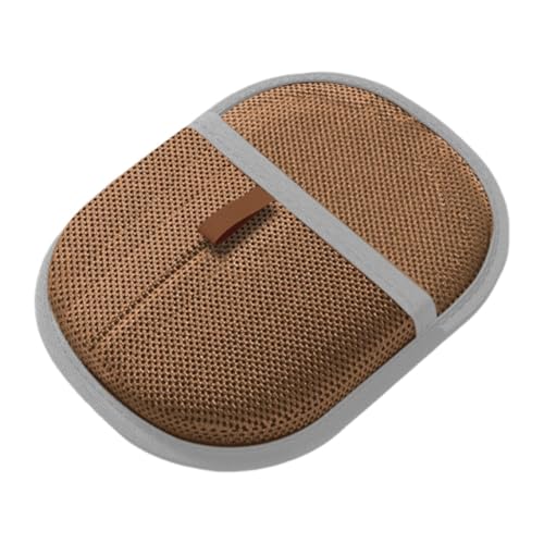 KESOTO Tierhaushandschuh für Katzen Und Hunde, Statischer Haarentferner, Werkzeug für Textilien Und Teppiche, Braun von KESOTO