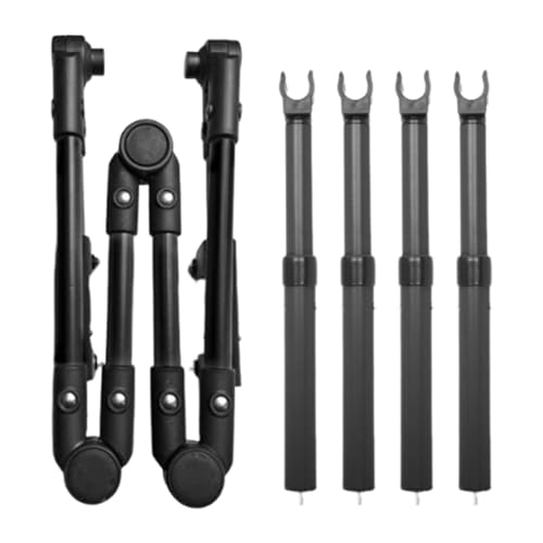 KESOTO Trolleygriff Stabile Ausführung für Faltbare Transportwagen mit Schnellverschluss Und Höhenverstellung für Einkäufe Lagerfeuer, Schwarz KESOTO Trolleygriff Stabile Ausführung für Faltbare Transportwagen mit Schnellverschluss Und Höhenverstellung für Einkäufe Lagerfeuer, Schwarz von KESOTO