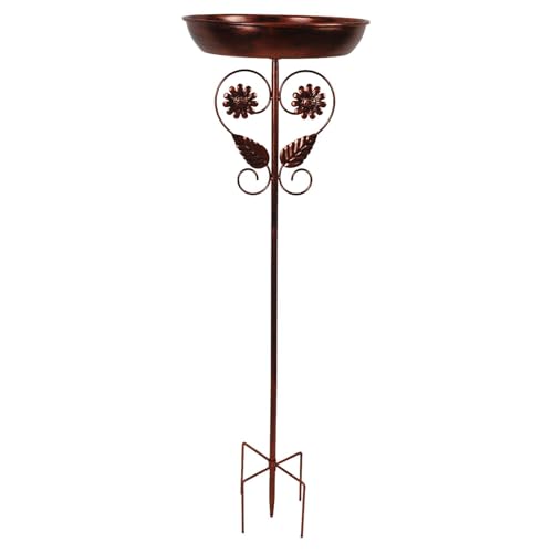 KESOTO Vogel Feeder Tablett Geschenk Eisen Vogel Bad Schüssel für Wildbird Trinken Housewarming von KESOTO