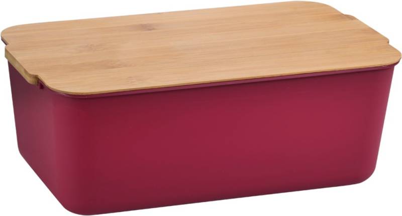 KESPER® Brotkasten Brotbox, Bambus, Kunststoff, (1-tlg), Deckel als Schneidebrett verwendbar von KESPER®