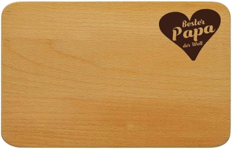 KESPER® Frühstücksbrett Frühstücksbrettchen-Einbrand - Bester Papa, 23 x 15 cm, (1-St) von KESPER®