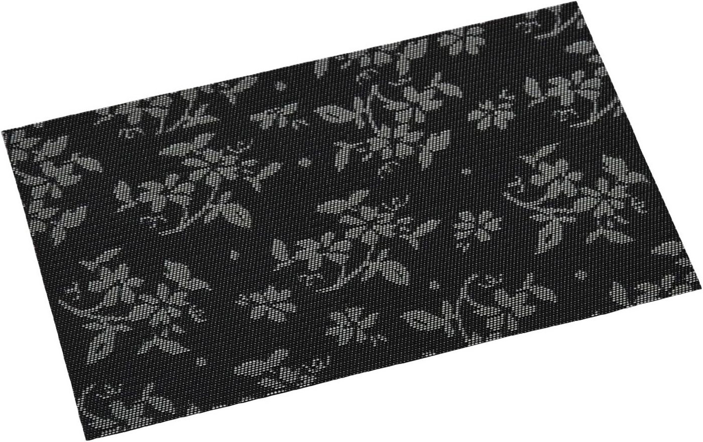 KESPER® Platzset Platzset, Kunststoff, Flora-schwarz, 43 x 29 x 0,1 cm, (1-St) von KESPER®