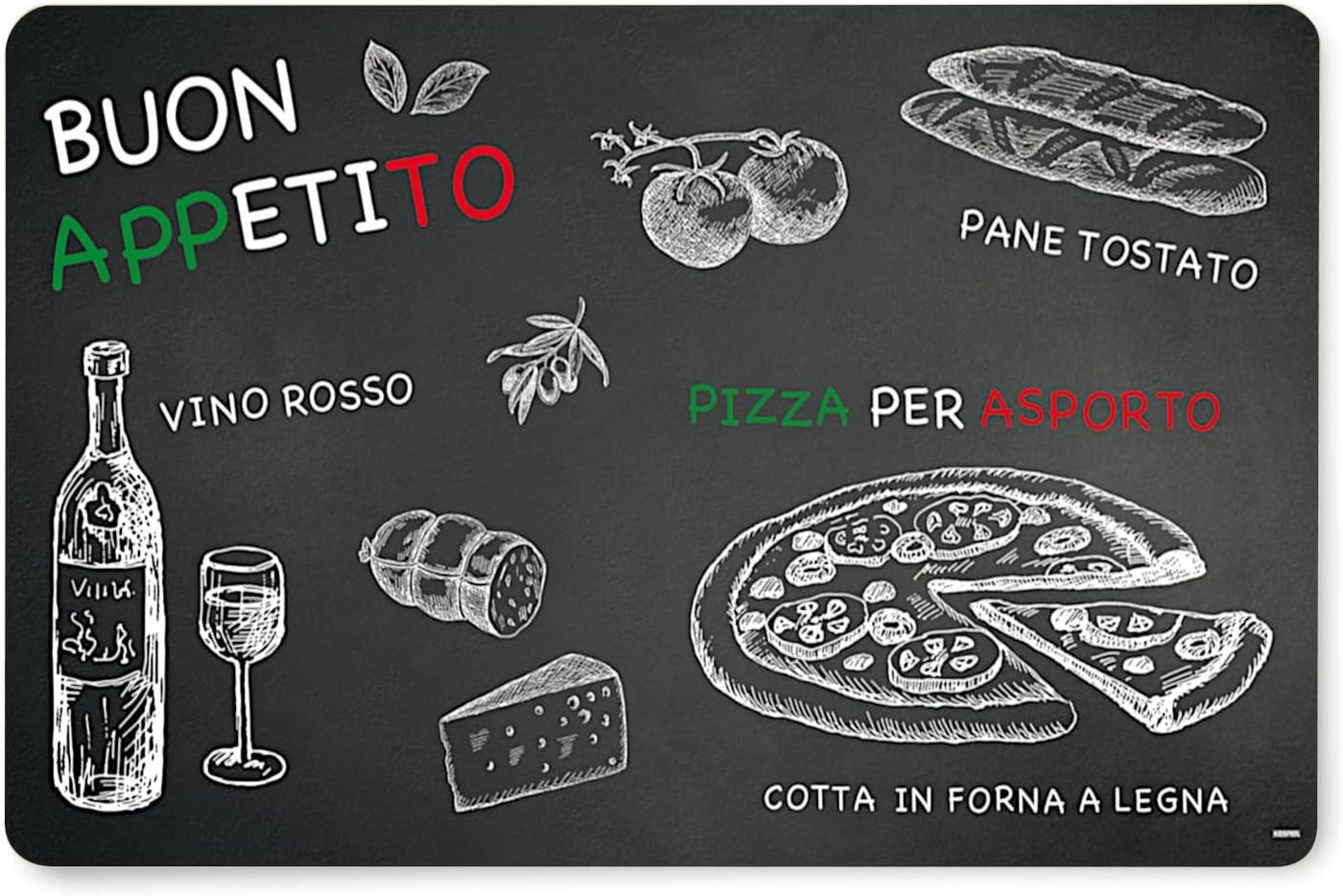 KESPER® Platzset Platzset RISTORANTE aus Polypropylen/Untersetzer, (1-St) von KESPER®