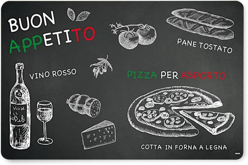 KESPER® Platzset Platzset RISTORANTE aus Polypropylen/Untersetzer, (1-St) von KESPER®