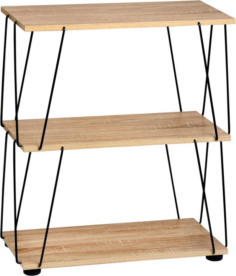 KESPER® Regal mit 3 Ablageflächen, sonoma Eiche, FSC zertifiziert, 1-tlg., Maße: 61,5 x 31,5 x 71,2 cm von KESPER®