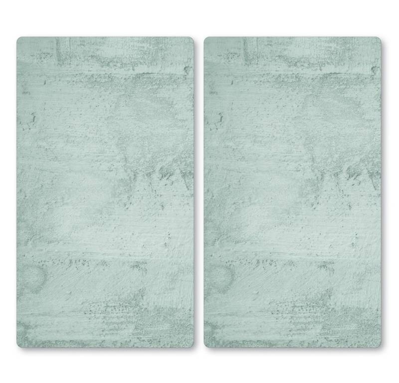 KESPER® Schneide- und Abdeckplatte Multi-Glasschneideplatte, 2er, Betonoptik, ESG-Glas, (Set, 2 tlg), zum Schneiden und Abdecken von KESPER®