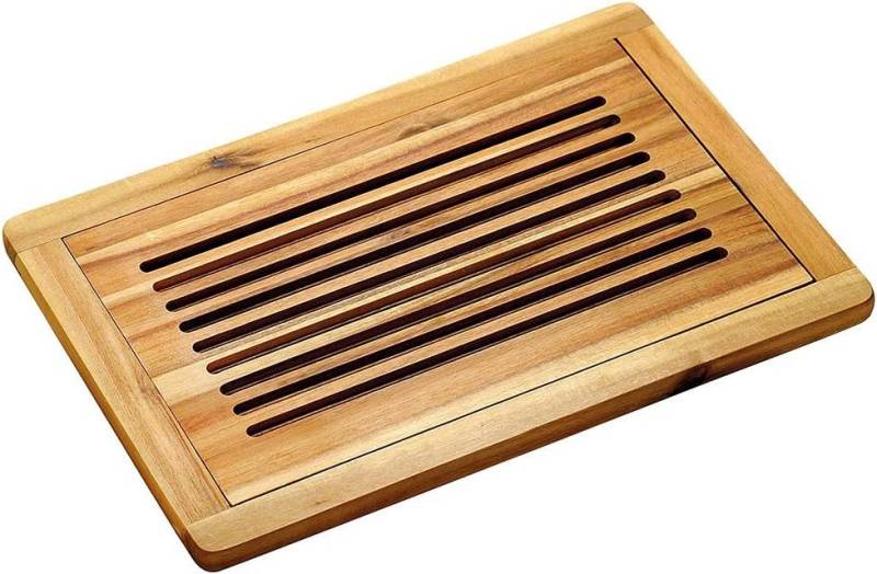KESPER® Schneidebrett Brot-Schneidebrett abnehmbarer Schneiderost Akazienholz 47,5x32x2cm, (1-St) von KESPER®