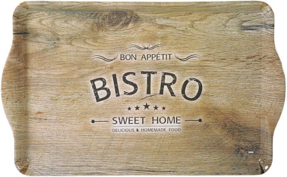 KESPER® Servierplatte Serviertablett "Bistro" aus Melamin, 48 x 30 x 3,5 cm, (1-tlg) von KESPER®