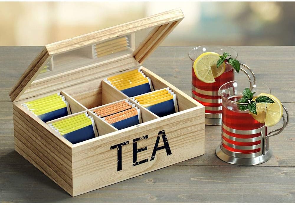 KESPER® Teebox Teebox, Pauloniaholz, 21,7 x 16 x 9. cm, (1-tlg) von KESPER®