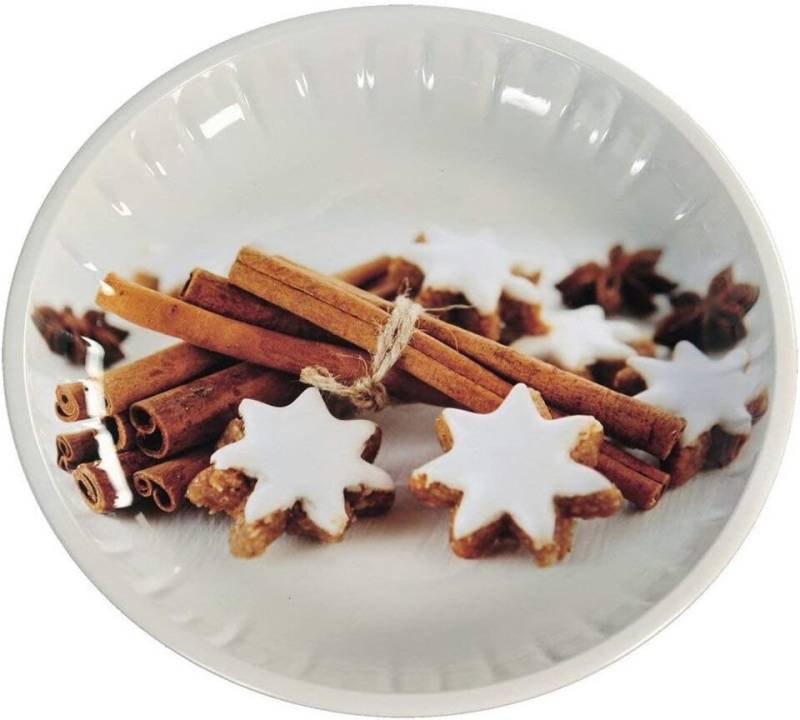 KESPER® Teller Weihnachts-Teller, Metall, 32 x 3 cm, mehrfarbig, (1 St) von KESPER®