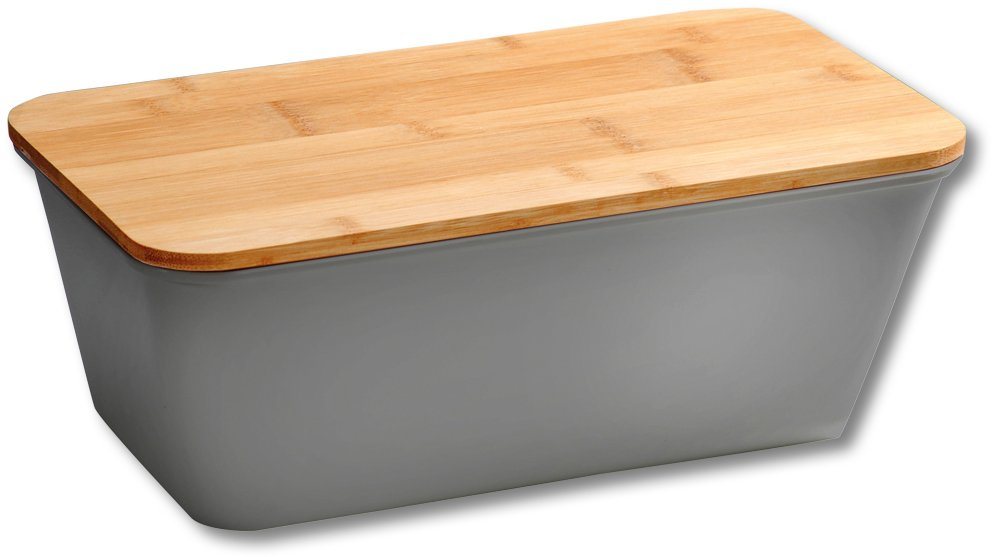 KESPER for kitchen & home Brotkasten, Bambus, Melamin, (1-tlg), mit Deckel als Schneidbrett von KESPER for kitchen & home