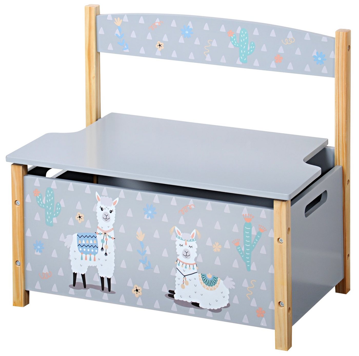 KESPER for kitchen & home Sitzbank 2in1 Kindersitzbank mit Spielzeugkiste ALPAKA" für Kinder, Kinderbank mit Aufbewahrungsmöglichkeit" von KESPER for kitchen & home