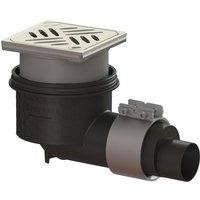 Kessel - Boden-/Deckenablauf Ecoguss dn 50 Designrost, seitlich von KESSEL