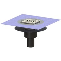 Kessel - Bodenablauf Ecoguss Klebeflansch dn 70 Variofix Schlitzrost, senkrecht von KESSEL