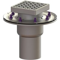 Kessel - Bodenablauf Ferrofix Pressflansch dn 100 Gitterrost Edelstahl, senkrecht Kessel - Bodenablauf Ferrofix Pressflansch dn 100 Gitterrost Edelstahl, senkrecht von KESSEL