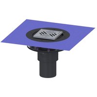 Kessel - Bodenablauf Practicus Pressflansch dn 100 Variofix Schlitzrost, senkrecht von KESSEL